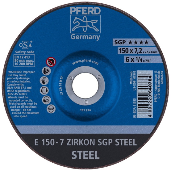 PFERD-Schruppscheibe-SGP-ZIRKON-STEEL