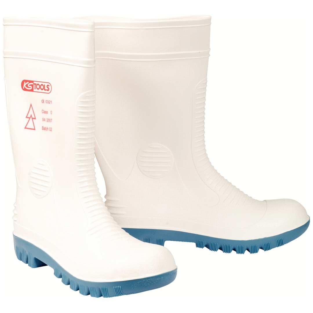 KS Tools Sicherheitsgummistiefel mit Schutzisolierung 1000 V, Gr. 39 weiß