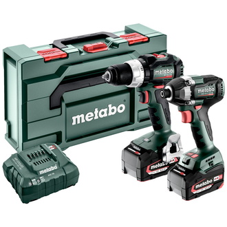 Metabo Akku Combo Set 2.8.4 18V, BS 18 LT BL + SSD 18 LT 200 BL, metaBOX 145 L