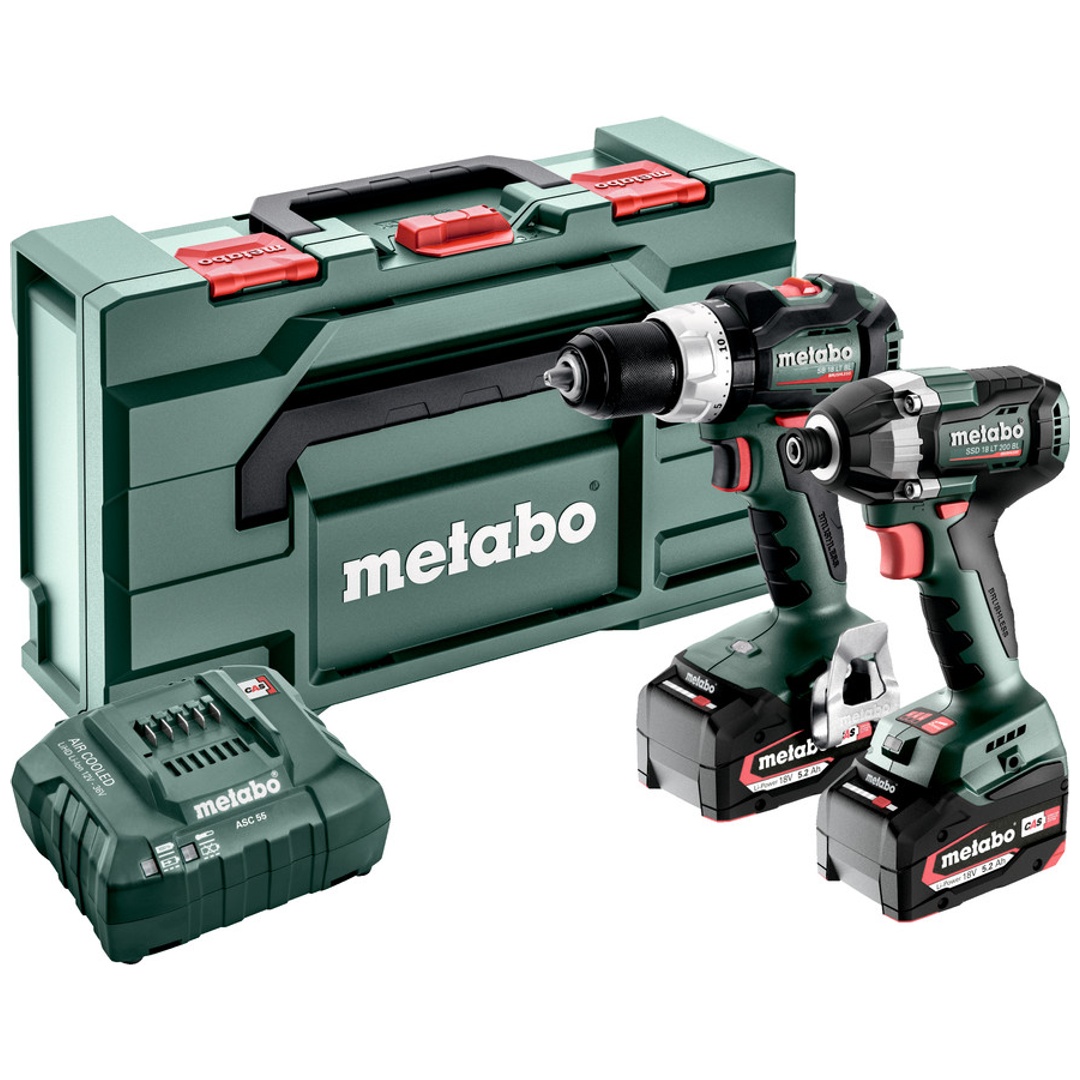 Metabo Akku Combo Set 2.8.8 18V, SB 18 LT BL + SSD 18 LT 200 BL, metaBOX 145 L