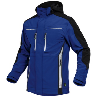 Leibwächter Sommer-Softshell Jacke FLEXS Gr. 3XL kornblau/schwarz