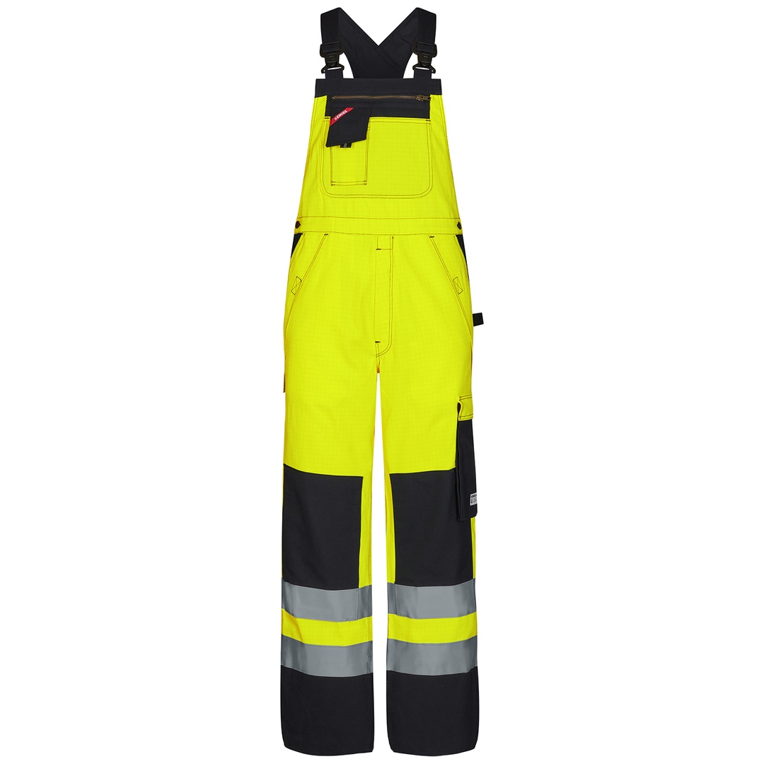 ENGEL Latzhose Safety+ 3235, EN 20471 Gr. 24 gelb/schwarz