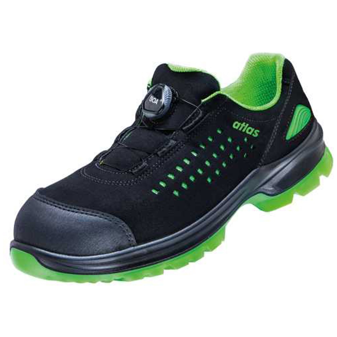 Atlas Sicherheitshalbschuh SL 9205 XP 2.0 Boa S1P ESD SRC DGUV W12 Gr. 40 schwarz/grün