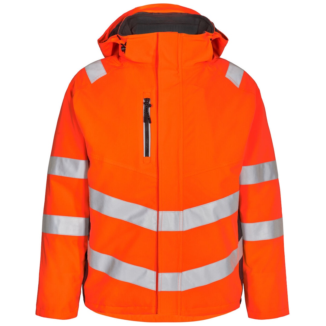 ENGEL Warnschutz Winterjacke Safety 1946-930-1079 Gr. 6XL orange/anthrazit grau