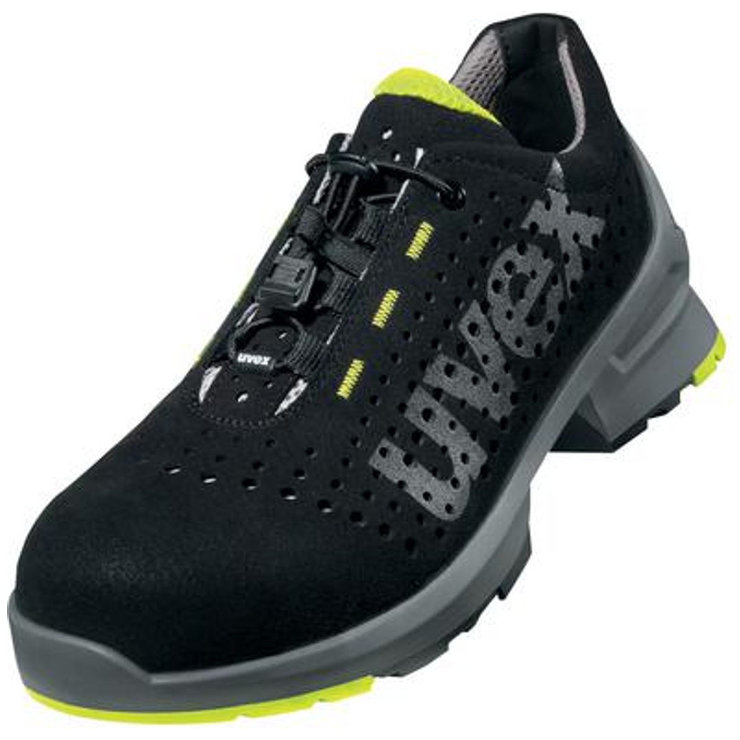 UVEX Sicherheitshalbschuh uvex 1 8543 S1 ESD SRC DGUV W11 Gr. 45 schwarz/lime