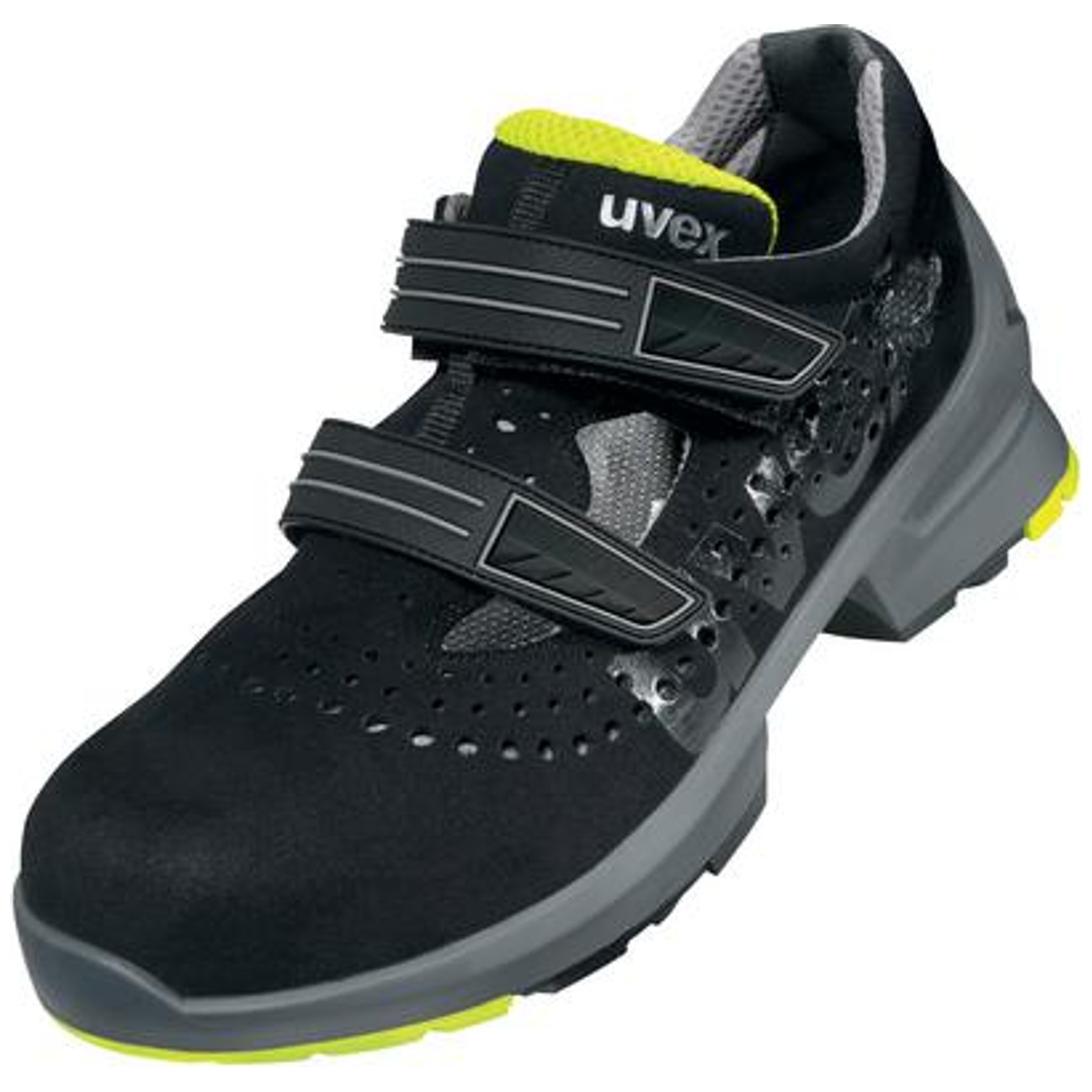 UVEX Sicherheitssandale uvex 1 8542 S1 ESD SRC DGUV W11 Gr. 44 schwarz/lime