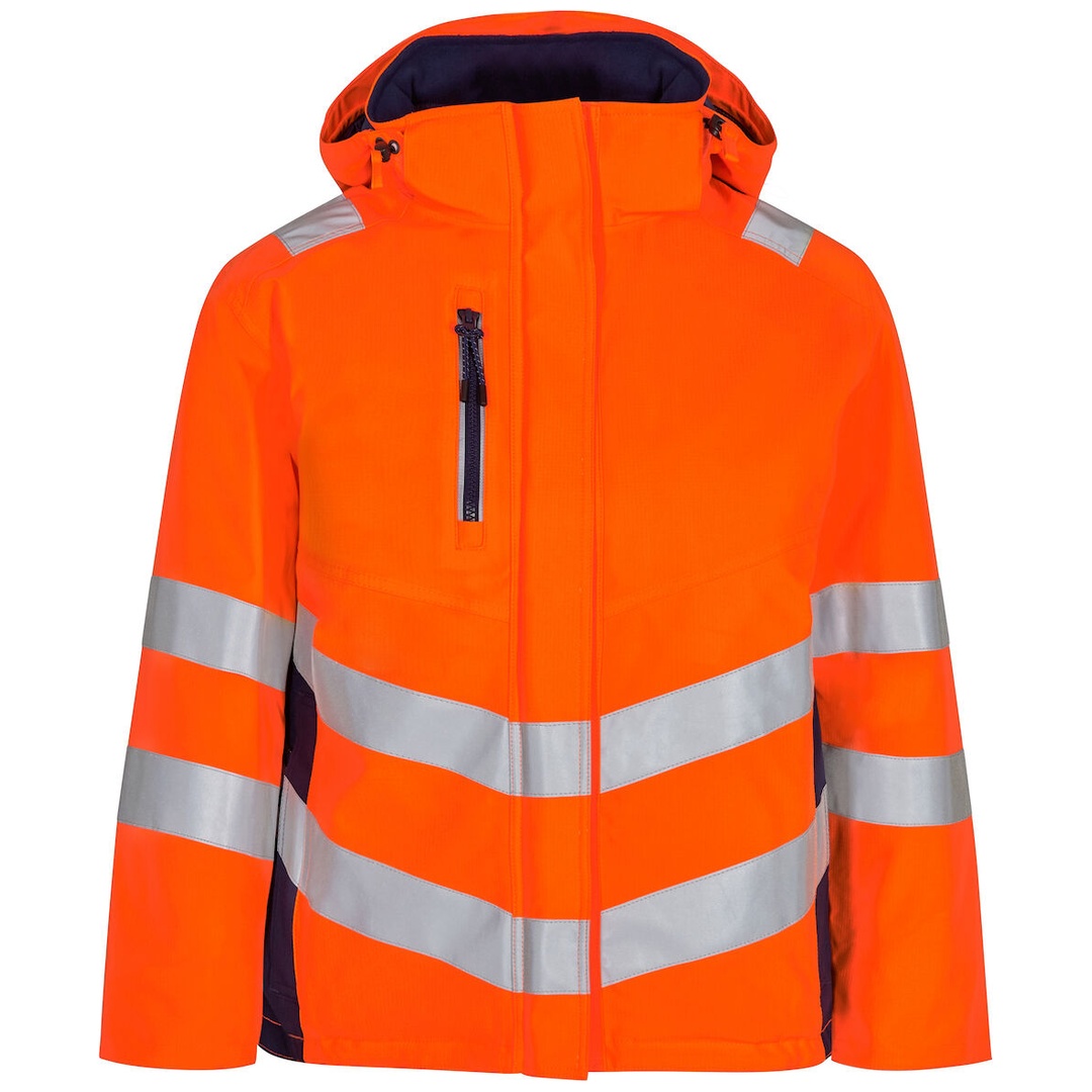 ENGEL Warnschutz Winterjacke Safety Damen 1943-930 Damen Gr. 2XL orange/blue ink
