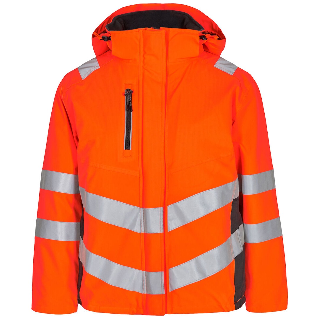 ENGEL Warnschutz Winterjacke Safety Damen 1943-930 Damen Gr. S orange/anthrazit grau