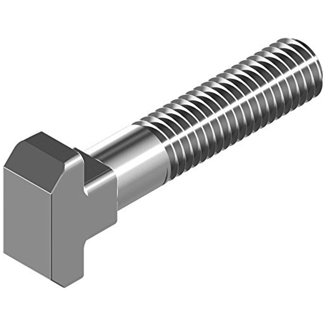 Reidl DIN 186 Hammerkopfschrauben M 16 x 70, Form B, langes Gewinde, mit Mutter, 4.6 blank