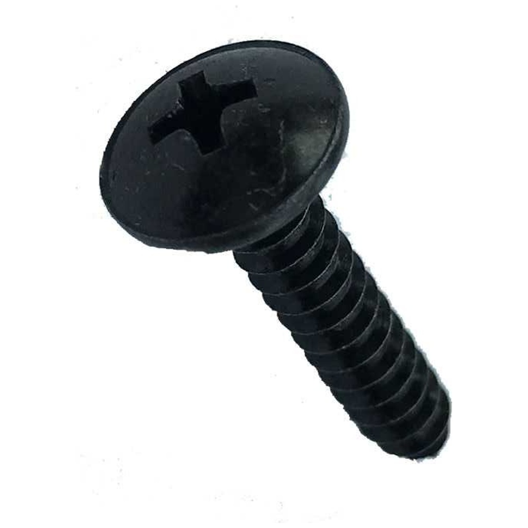DIN 7981 Linsenkopf-Blechschrauben mit Bund 4,8 x 16 Stahl schwarz verzinkt, Kreuzschlitz Phillips