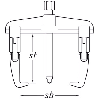 Hazet Abzieher-Satz 2-armig 1787S-2