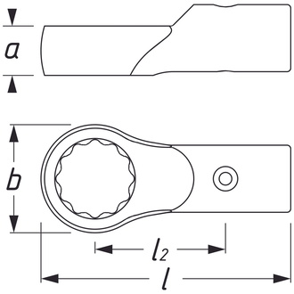 Hazet Aufsteck-Ringschlüssel Ø 68 mm