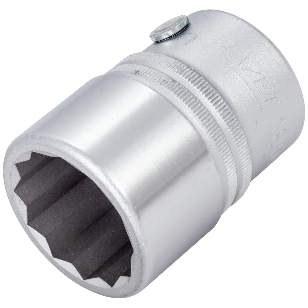 Hazet Steckschlüsseleinsatz 3/4 (20 mm) Vierkant hohl, Außen Doppelsechskant Profil, SW 1.1/8