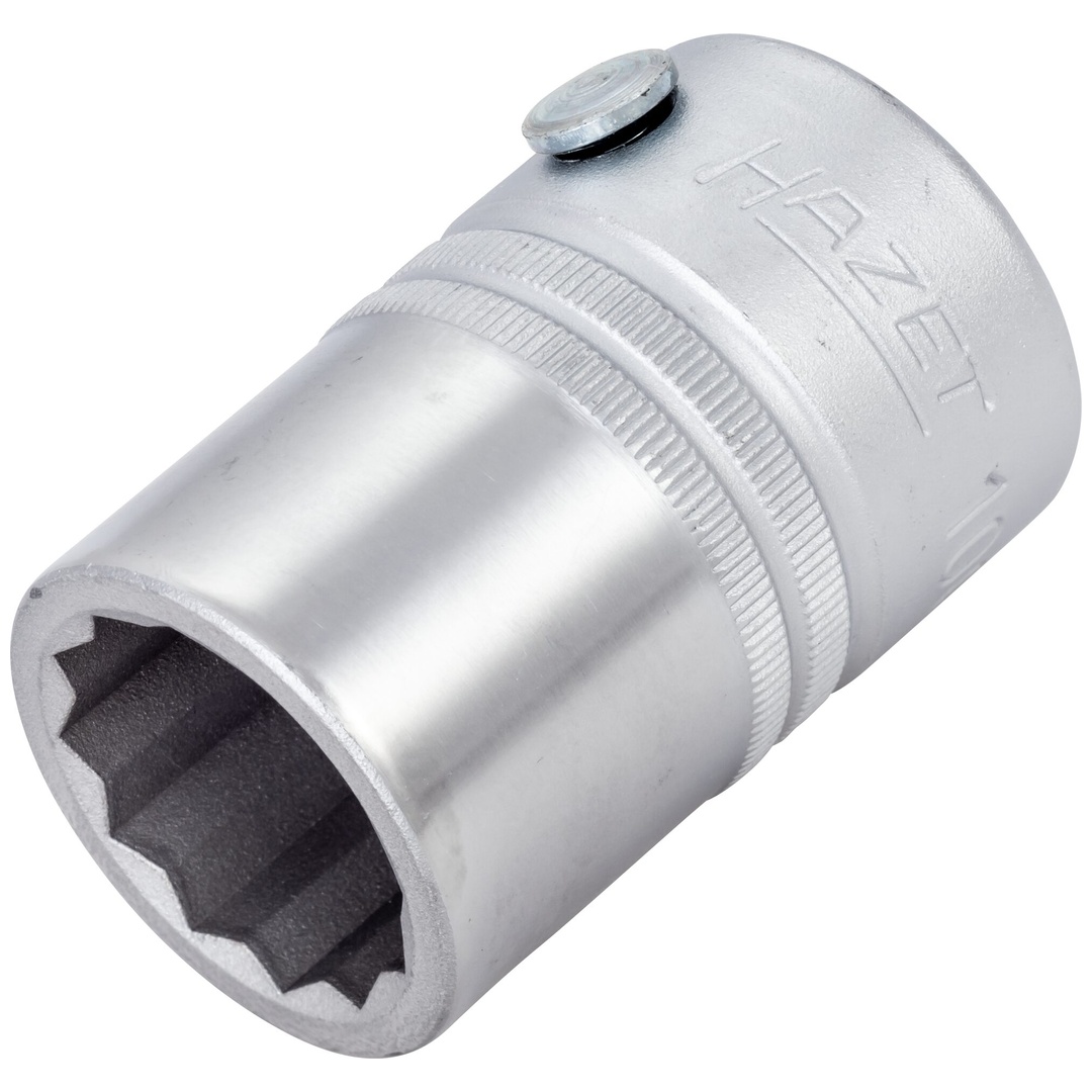 Hazet Steckschlüsseleinsatz 3/4 (20 mm) Vierkant hohl, Außen Doppelsechskant Profil, SW 22 mm