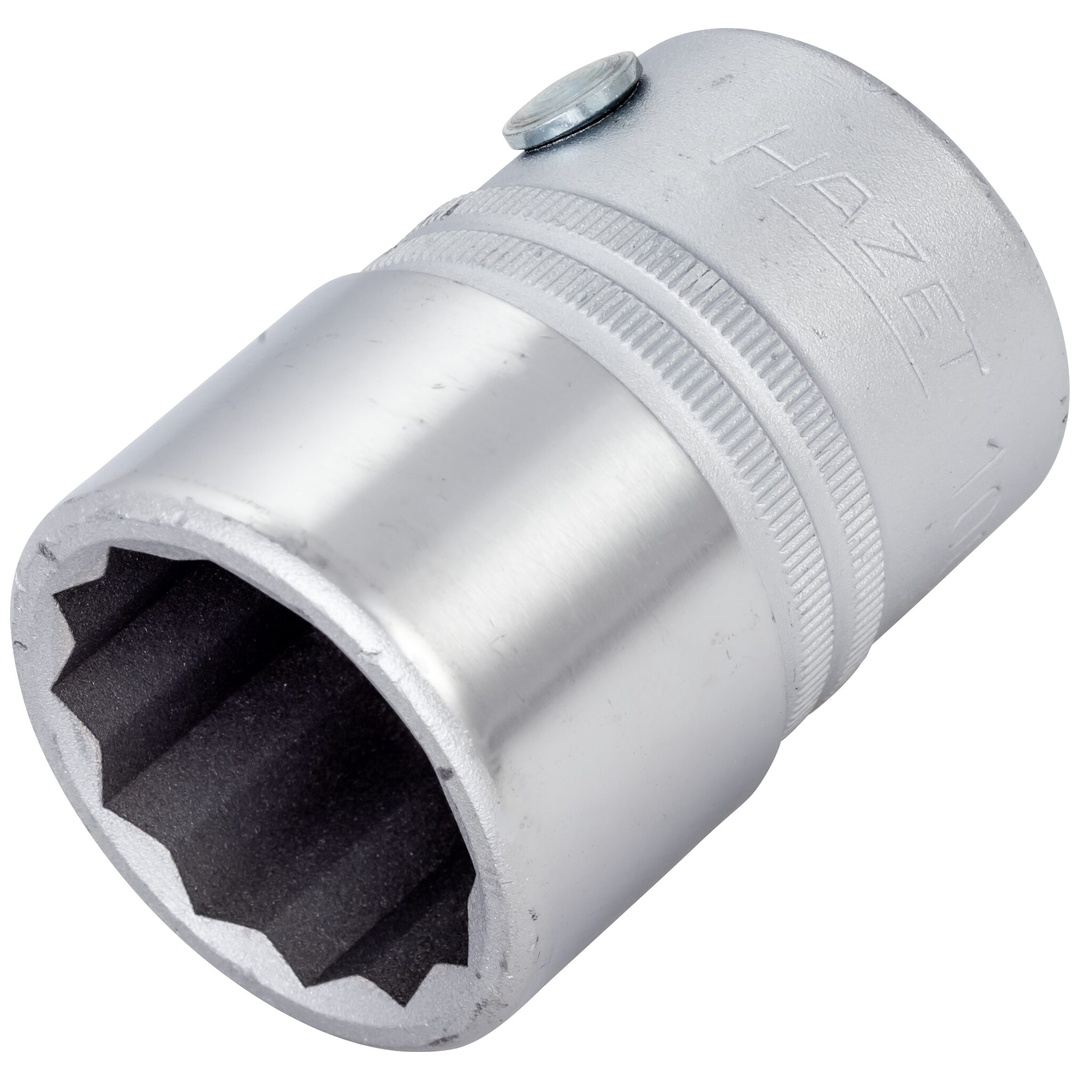 Hazet Steckschlüsseleinsatz 3/4 (20 mm) Vierkant hohl, Außen Doppelsechskant Profil, SW 27 mm