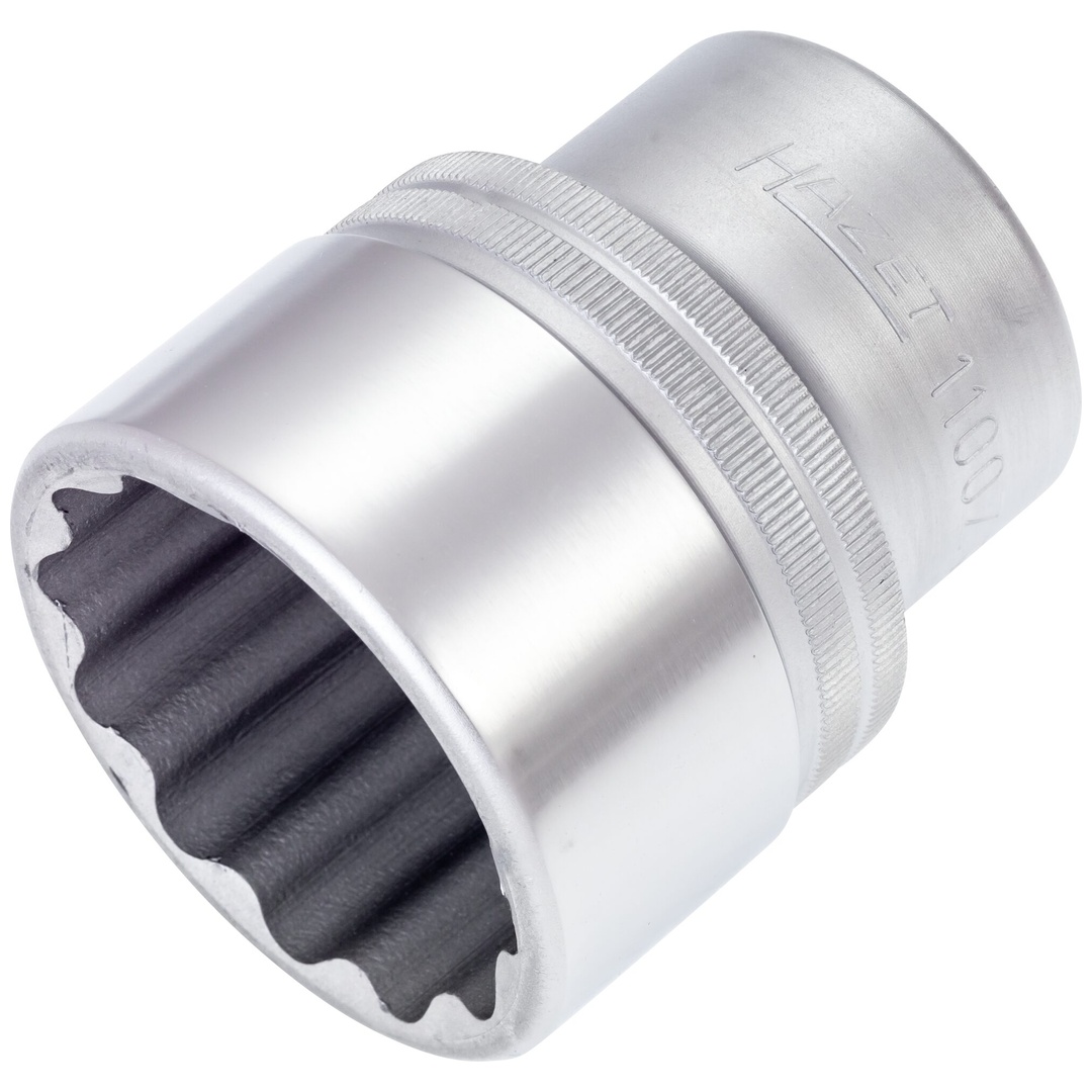 Hazet Steckschlüsseleinsatz 1 (25 mm) Vierkant hohl, Außen Doppelsechskant Profil, SW 46 mm