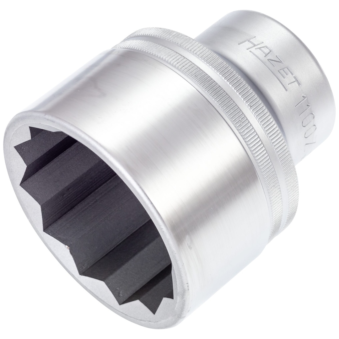Hazet Steckschlüsseleinsatz 1 (25 mm) Vierkant hohl, Außen Doppelsechskant Profil, SW 55 mm