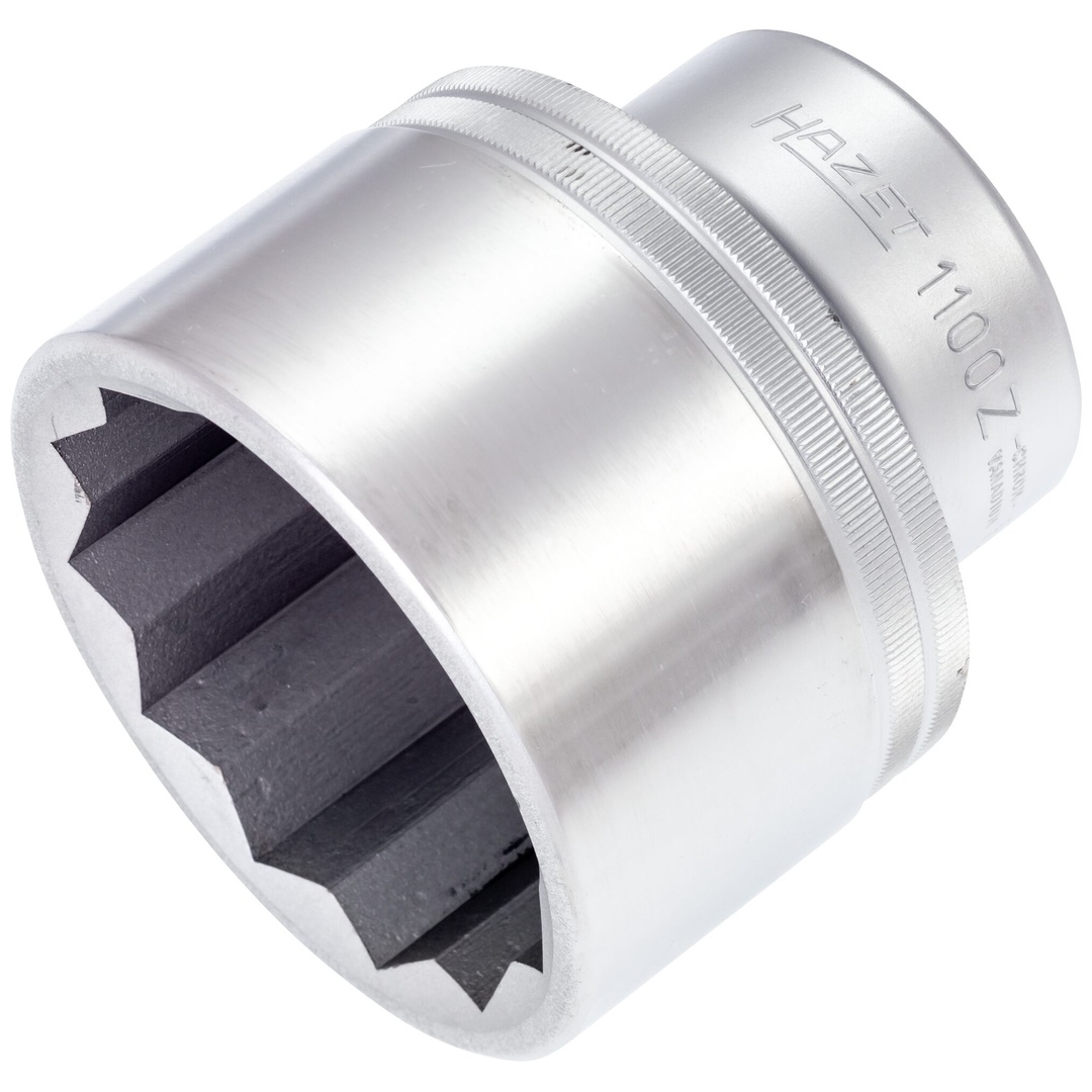 Hazet Steckschlüsseleinsatz 1 (25 mm) Vierkant hohl, Außen Doppelsechskant Profil, SW 65 mm
