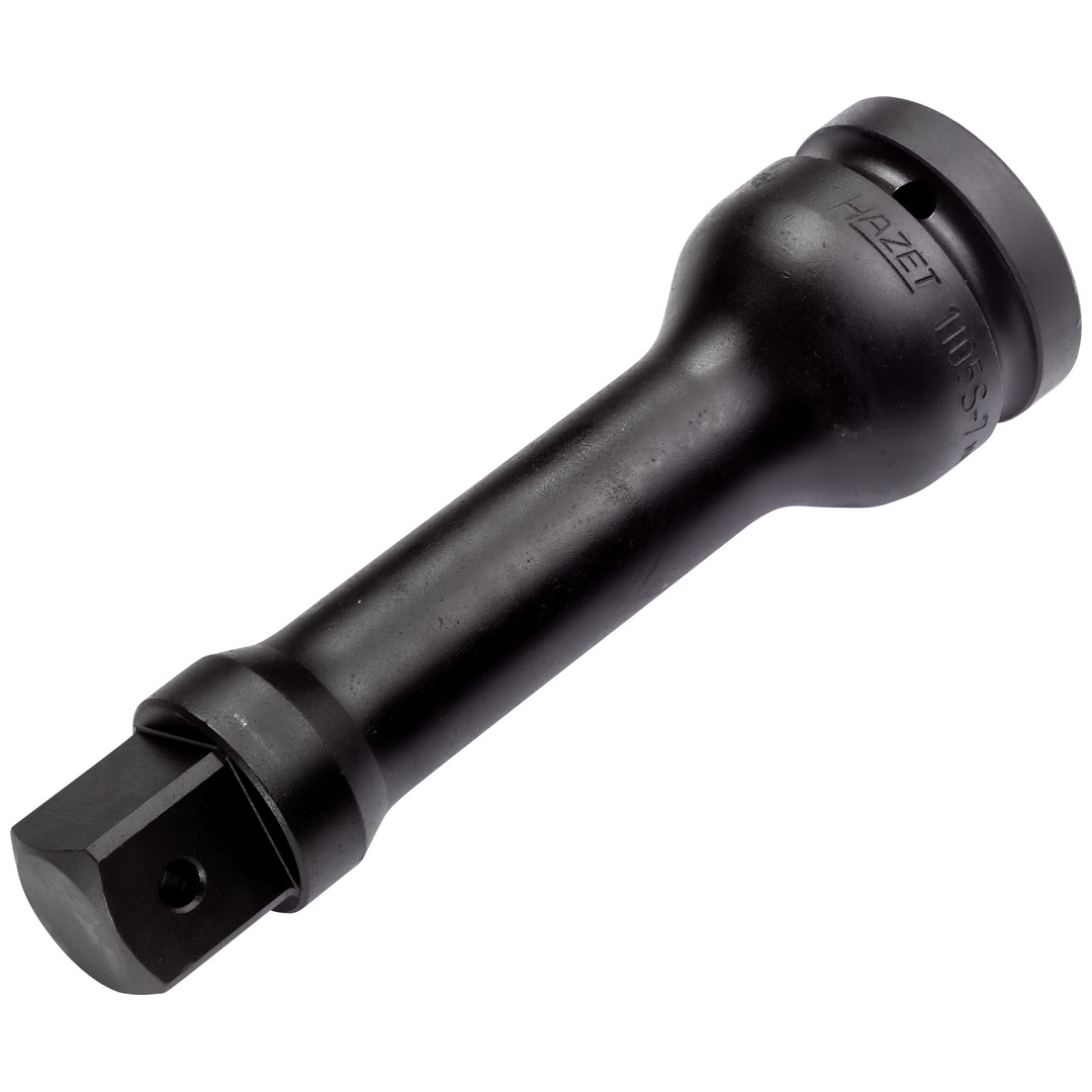 Hazet Schlag-Maschinenschrauber Verlängerung 1105S-7, 1 (25 mm) Vierkant hohl, 1 (25 mm) Vierkant massiv, Länge 180 mm
