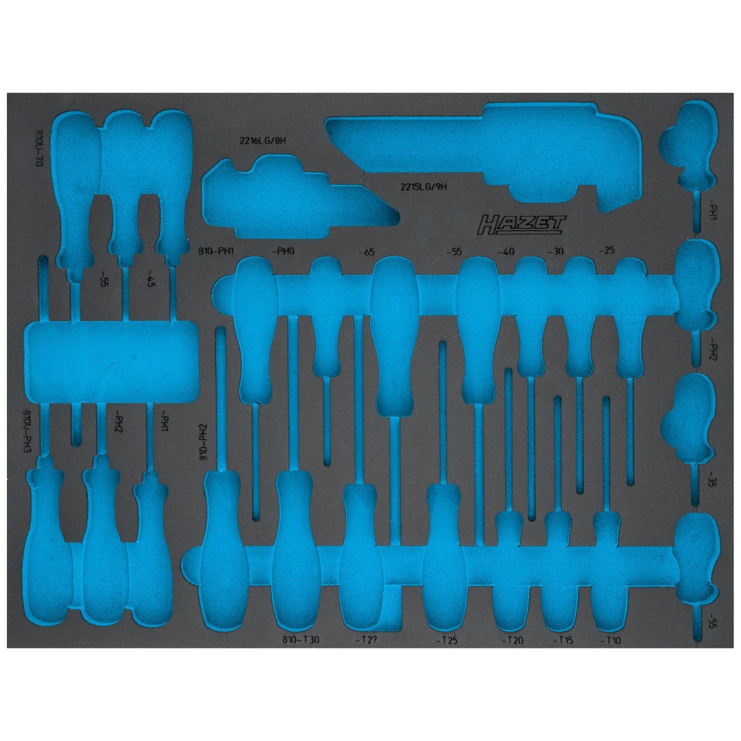 Hazet 2-Komponenten Weichschaumeinlage 163-526L, (LxB) 519 x 392 mm
