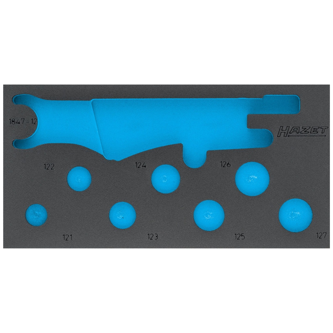 Hazet 2-Komponenten Weichschaumeinlage 163-529L, (LxB) 342 x 172 mm