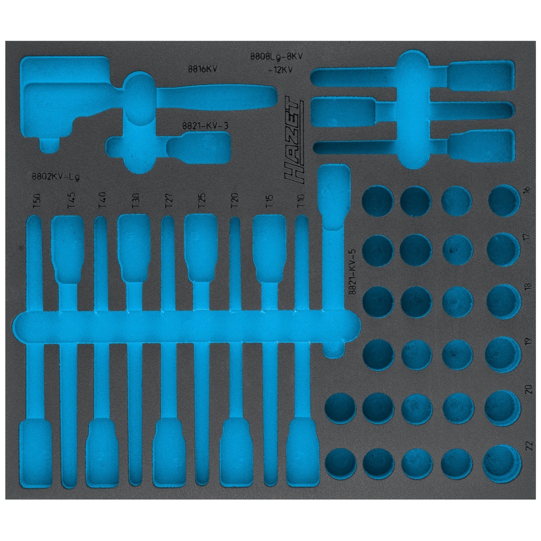 Hazet 2-Komponenten Weichschaumeinlage 163-545L, (LxB) 392 x 344 mm