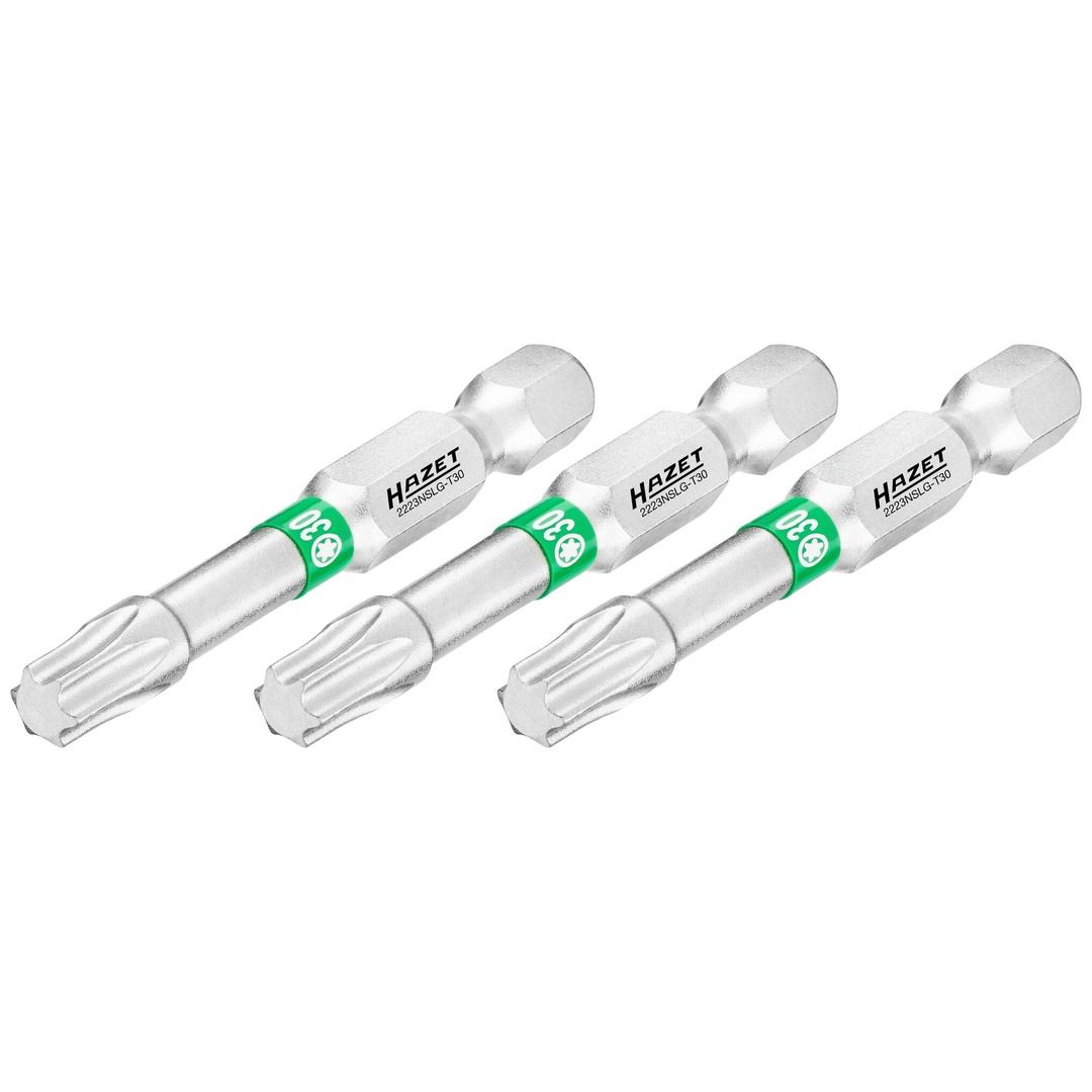 Hazet Bit 1/4 (6,3 mm) Sechskant massiv, Innen TX Profil, 3-tlg., SW T30