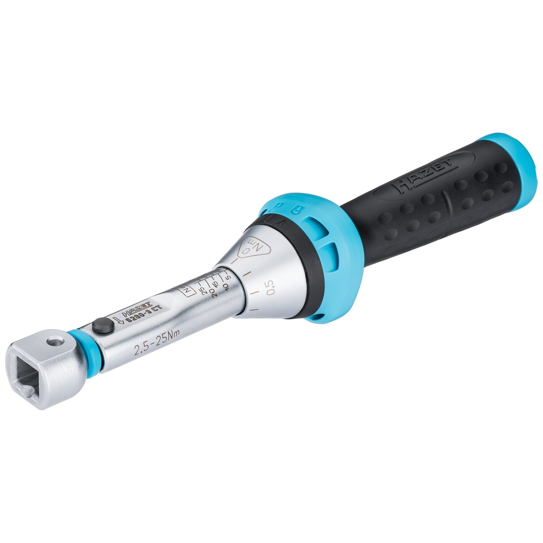 Hazet Drehmomentschlüssel 2.5 - 25 Nm, Genauigkeit: 3%, 9 x 12 mm Einsteck-Vierkant hohl, Länge 218 mm