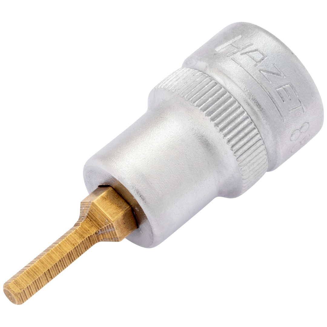 Hazet Schraubendreher-Steckschlüsseleinsatz 8801K-3, 3/8 (10 mm) Vierkant hohl, Innen Sechskant Profil, SW 3 mm