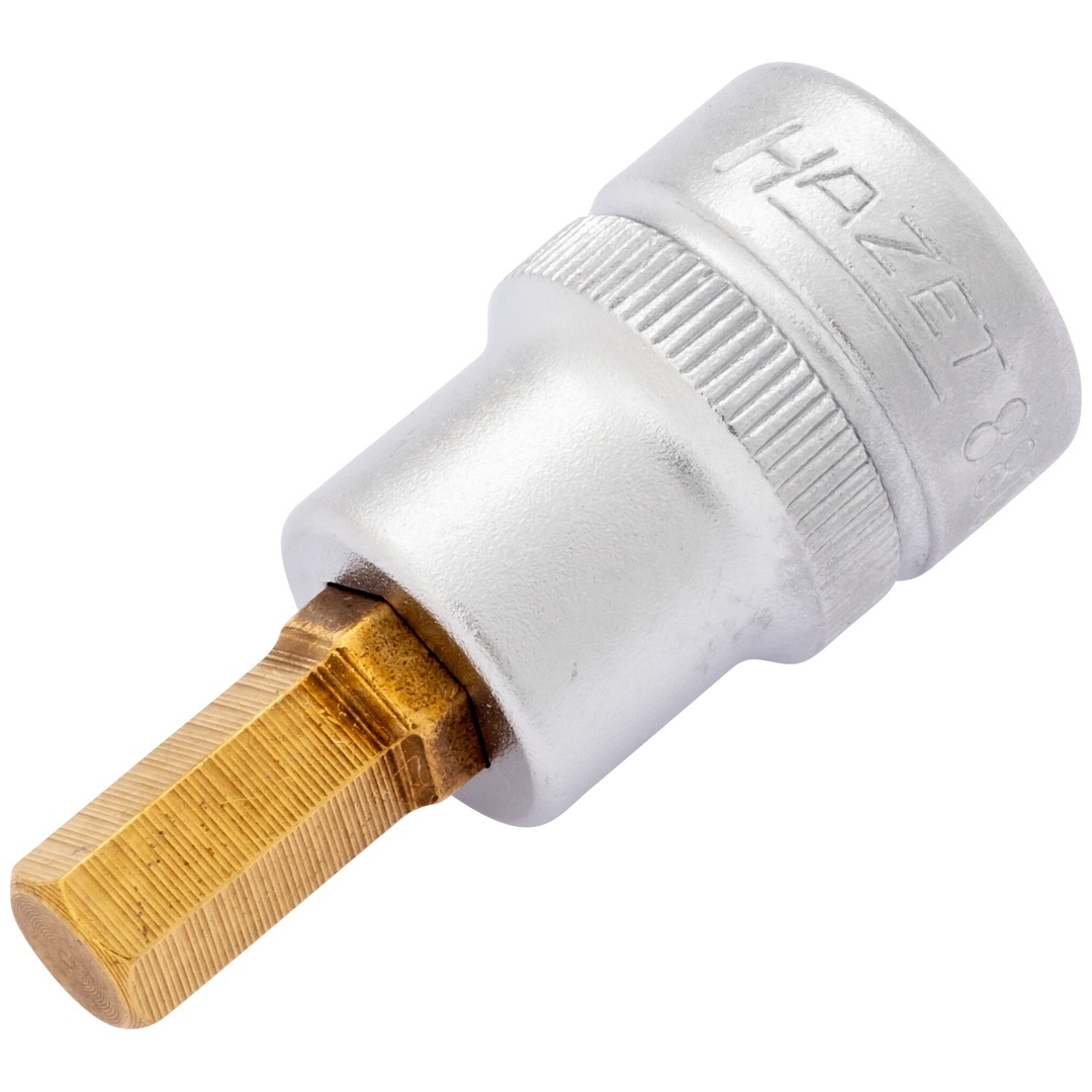 Hazet Schraubendreher-Steckschlüsseleinsatz 8801K-7, 3/8 (10 mm) Vierkant hohl, Innen Sechskant Profil, SW 7 mm