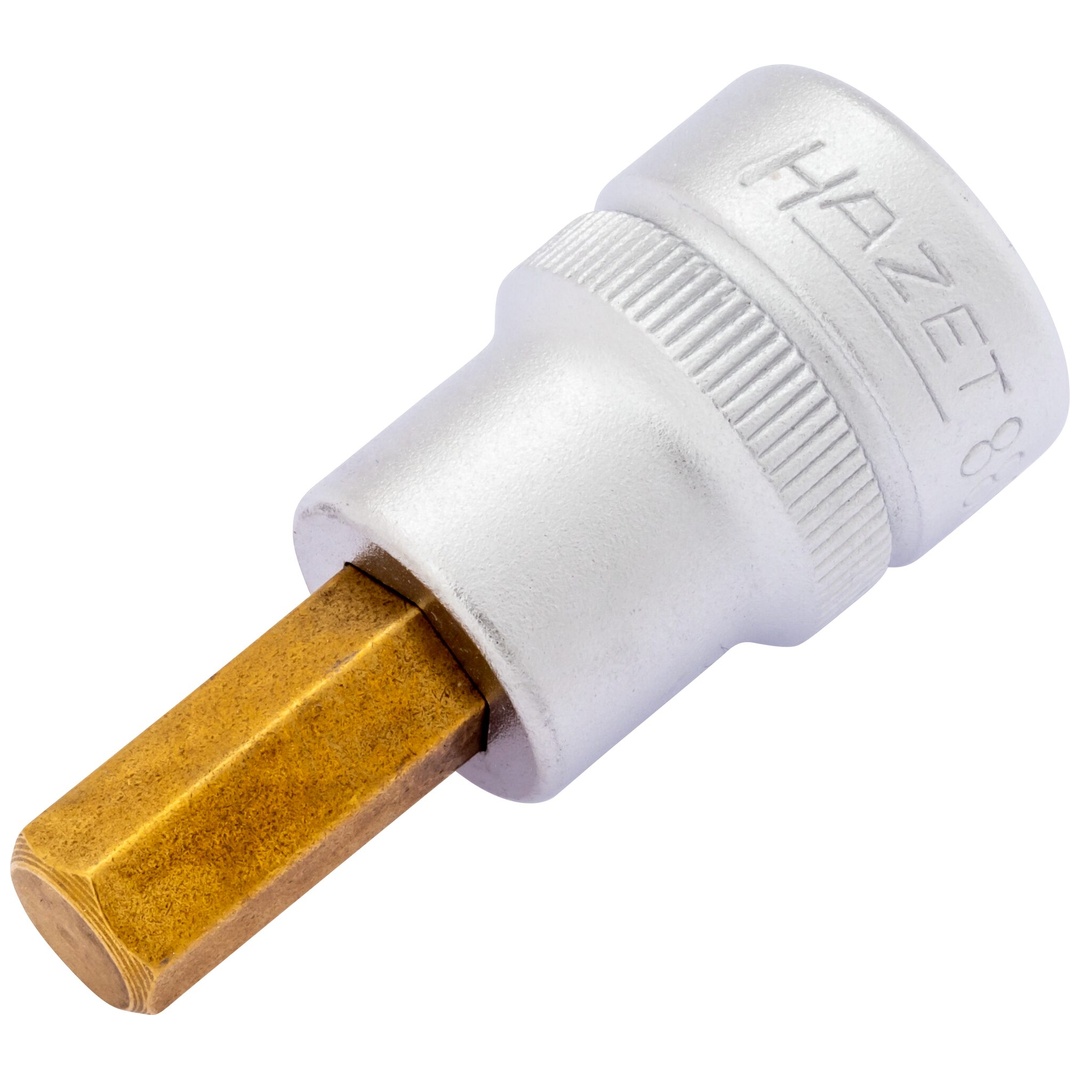 Hazet Schraubendreher-Steckschlüsseleinsatz 8801K-8, 3/8 (10 mm) Vierkant hohl, Innen Sechskant Profil, SW 8 mm