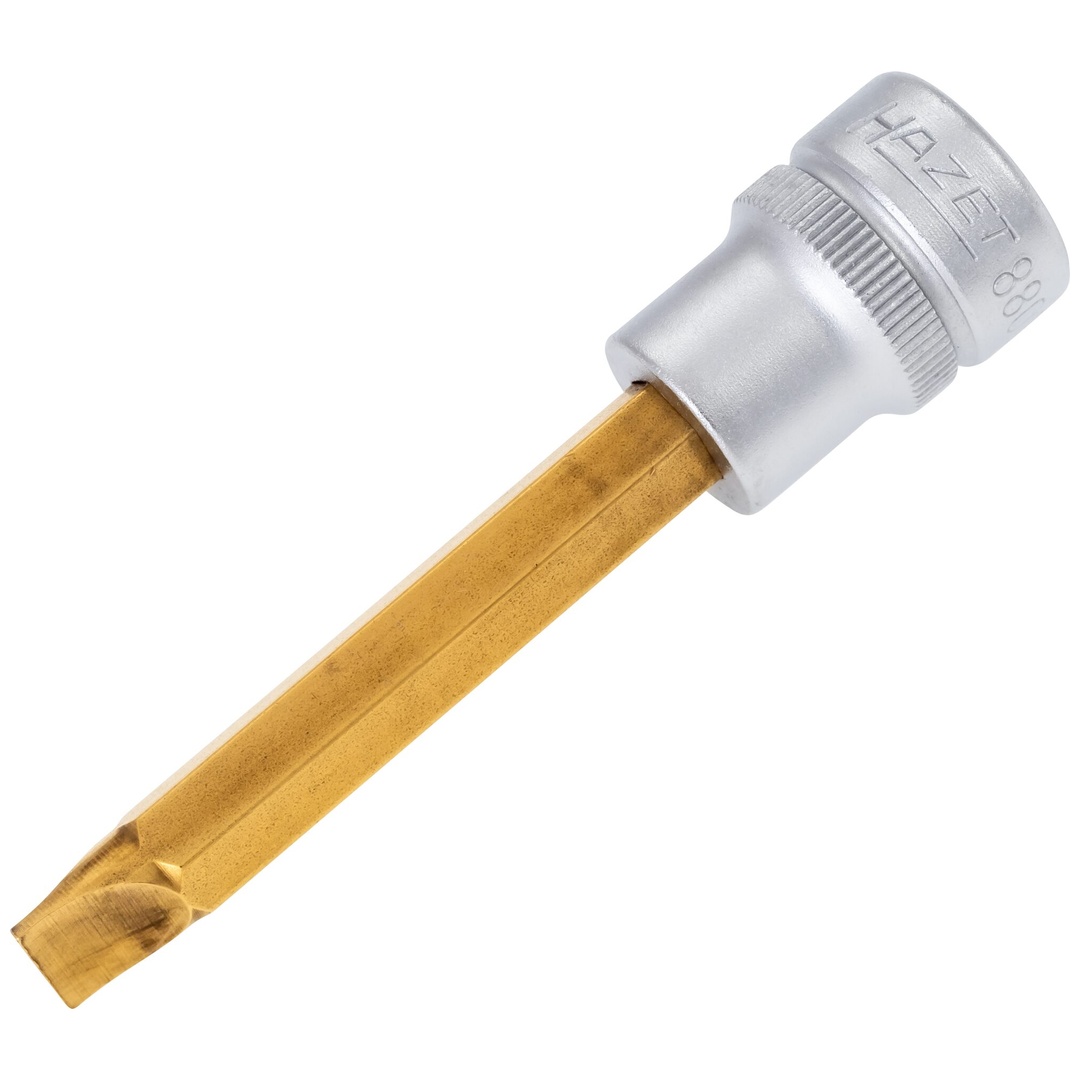Hazet Schraubendreher-Steckschlüsseleinsatz 3/8 (10 mm) Vierkant hohl, Schlitz Profil, SW 1,2 x 8 mm