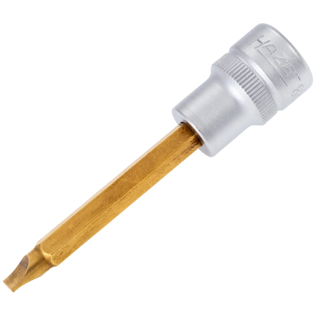 Hazet Schraubendreher-Steckschlüsseleinsatz 3/8 (10 mm) Vierkant hohl, Schlitz Profil, SW 1 x 5,5 mm