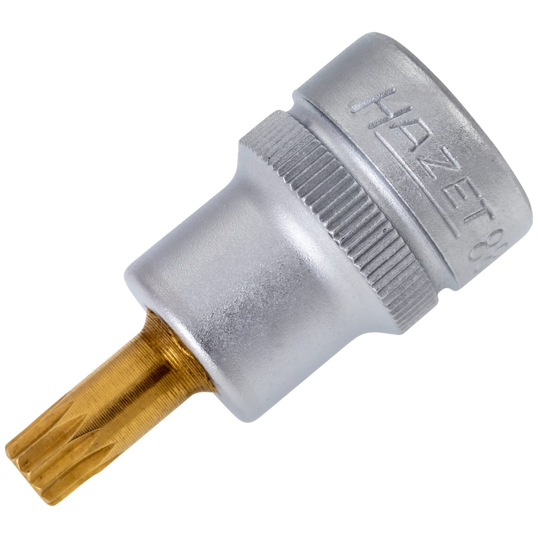 Hazet Schraubendreher-Steckschlüsseleinsatz 8808-6, 3/8 (10 mm) Vierkant hohl, Innen Vielzahn Profil XZN, SW M6