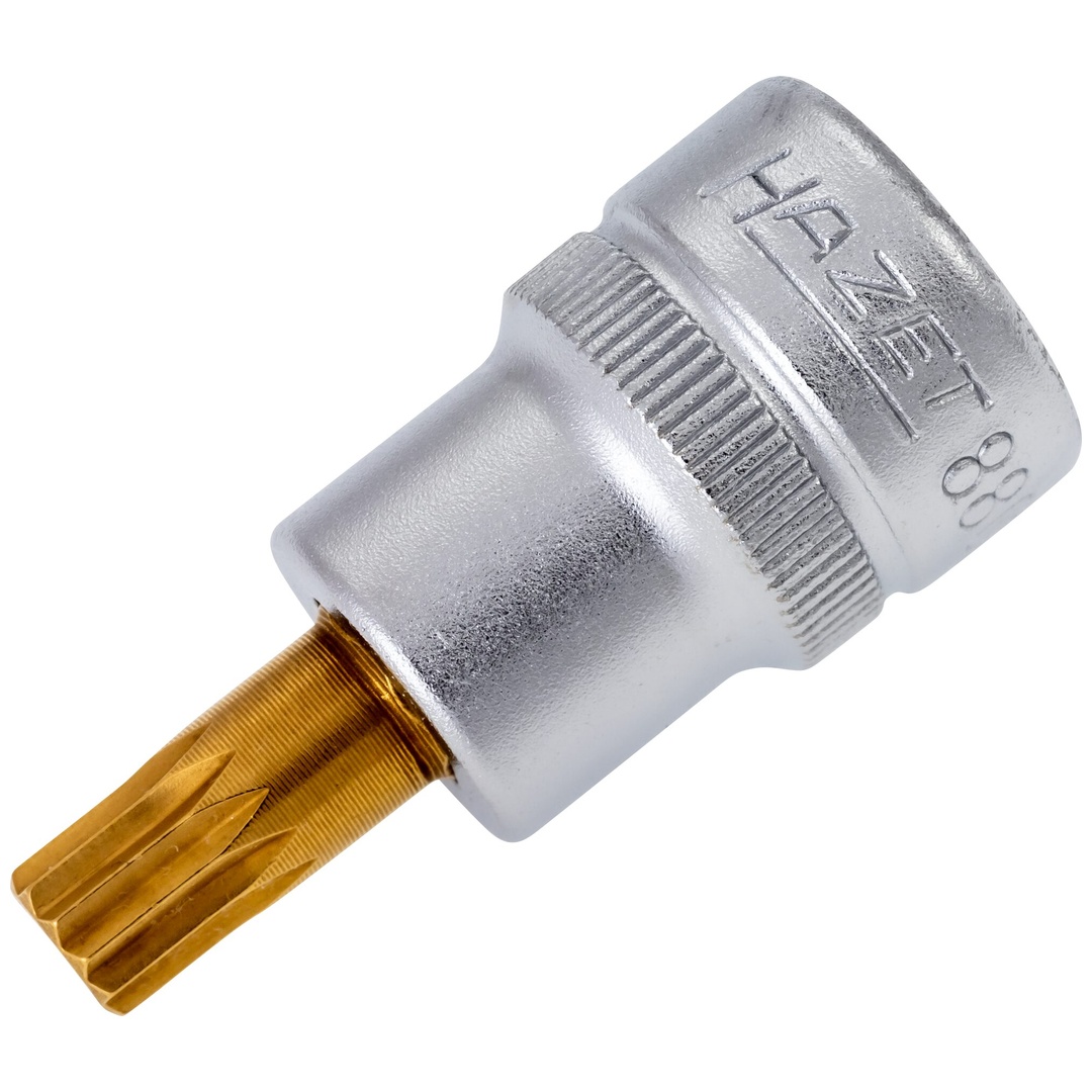 Hazet Schraubendreher-Steckschlüsseleinsatz 8808-8, 3/8 (10 mm) Vierkant hohl, Innen Vielzahn Profil XZN, SW M8