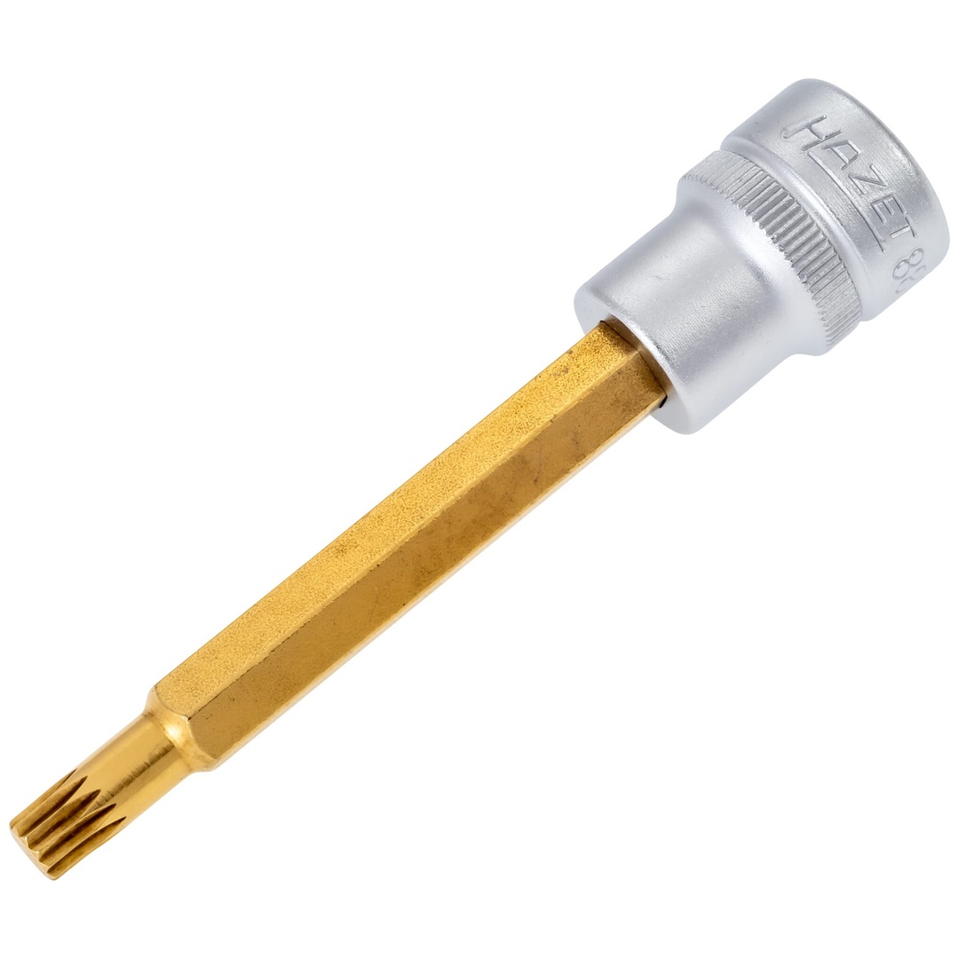 Hazet Schraubendreher-Steckschlüsseleinsatz 8808LG-6, 3/8 (10 mm) Vierkant hohl, Innen Vielzahn Profil XZN, SW M6