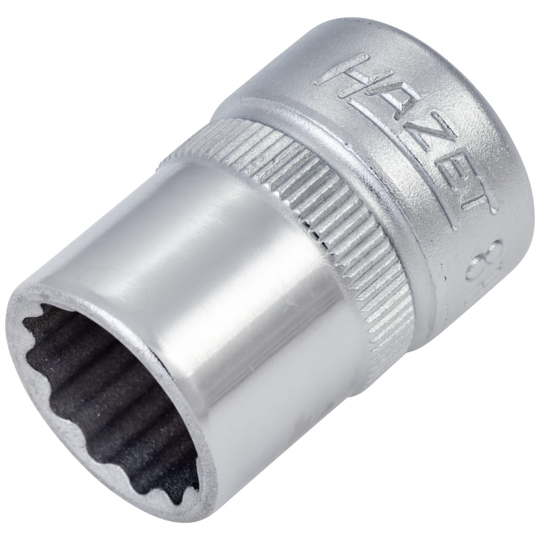 Hazet Steckschlüsseleinsatz 880Z-12, 3/8 (10 mm) Vierkant hohl, Außen Doppelsechskant-Tractionsprofil, SW 12 mm