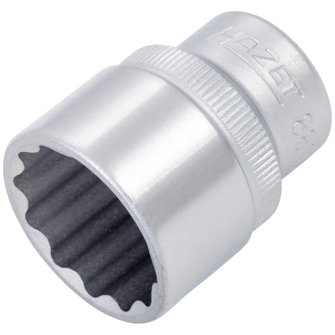Hazet Steckschlüsseleinsatz 880Z-19, 3/8 (10 mm) Vierkant hohl, Außen Doppelsechskant-Tractionsprofil, SW 19 mm
