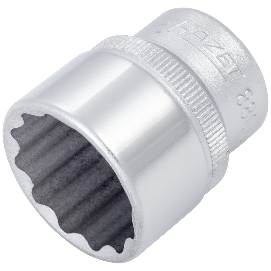Hazet Steckschlüsseleinsatz 880Z-21, 3/8 (10 mm) Vierkant hohl, Außen Doppelsechskant-Tractionsprofil, SW 21 mm