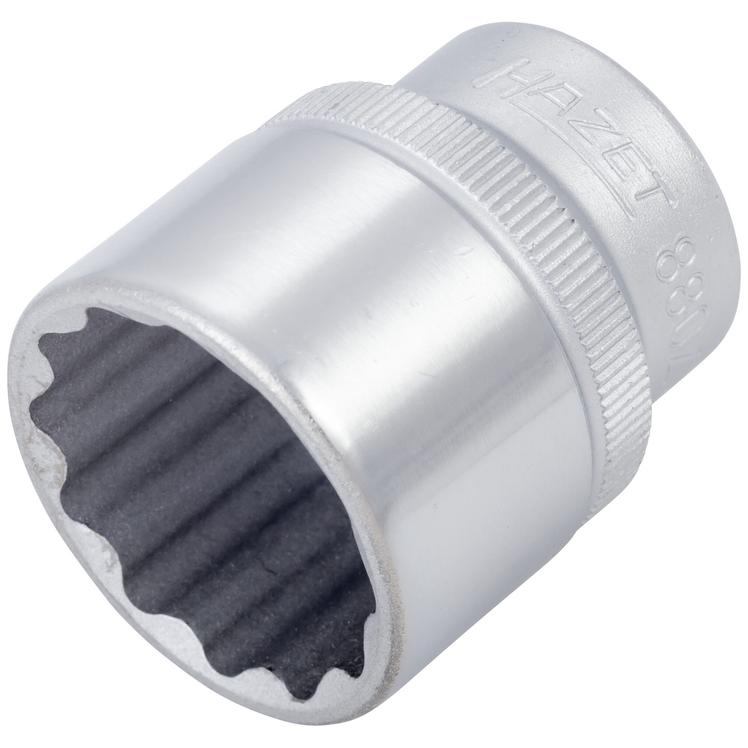 Hazet Steckschlüsseleinsatz 880Z-22, 3/8 (10 mm) Vierkant hohl, Außen Doppelsechskant-Tractionsprofil, SW 22 mm