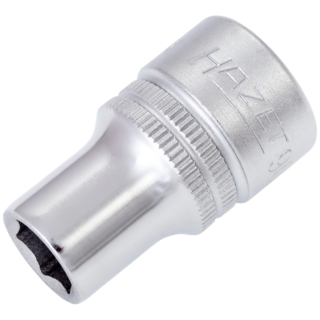 Hazet Steckschlüsseleinsatz 900-10, 1/2 (12,5 mm) Vierkant hohl, Außen Sechskant-Tractionsprofil, SW 10 mm