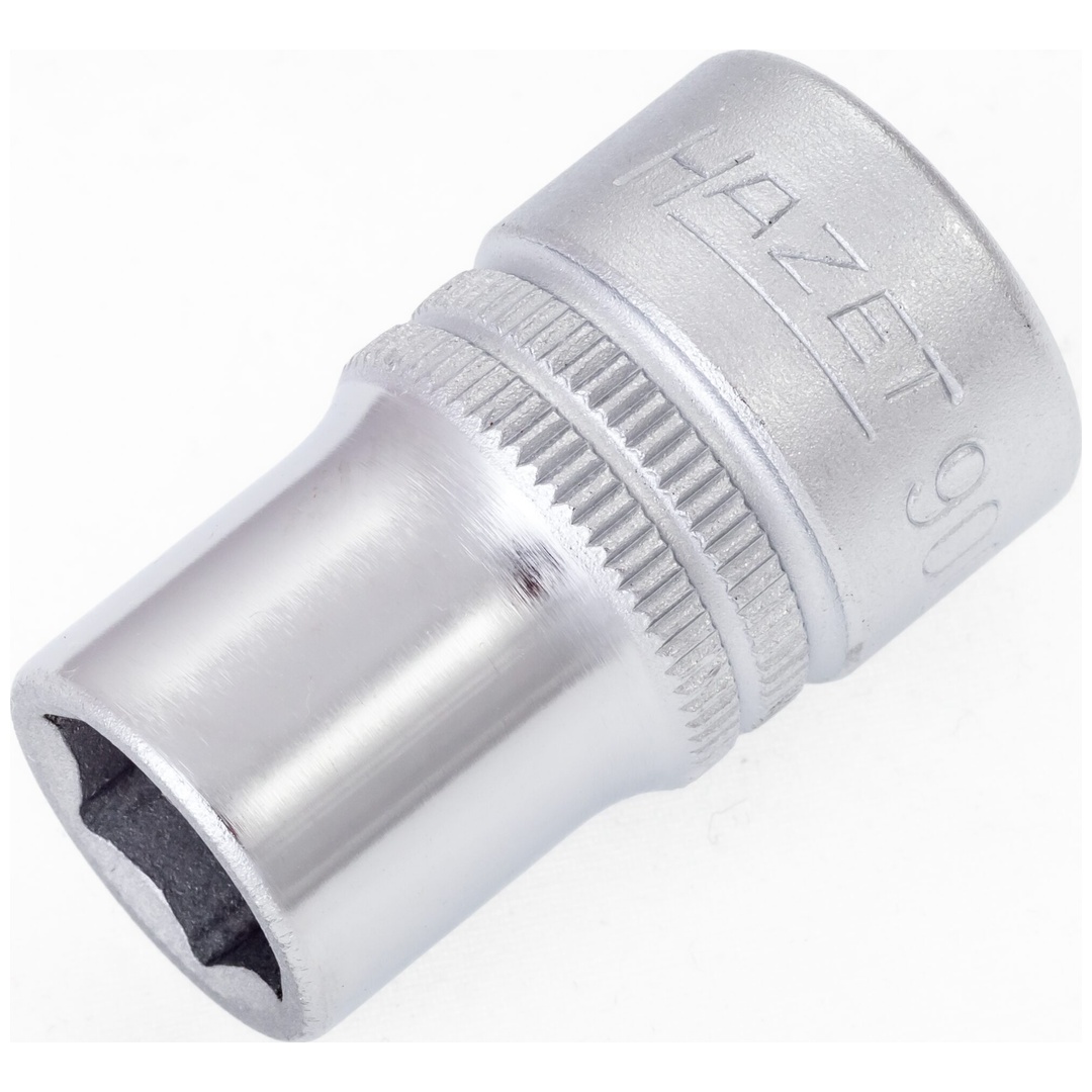 Hazet Steckschlüsseleinsatz 900-12, 1/2 (12,5 mm) Vierkant hohl, Außen Sechskant-Tractionsprofil, SW 12 mm