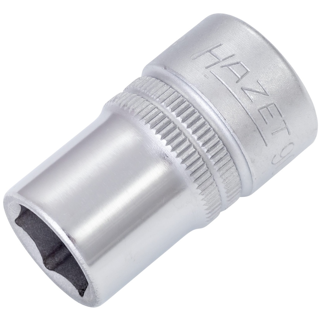 Hazet Steckschlüsseleinsatz 900-13, 1/2 (12,5 mm) Vierkant hohl, Außen Sechskant-Tractionsprofil, SW 13 mm
