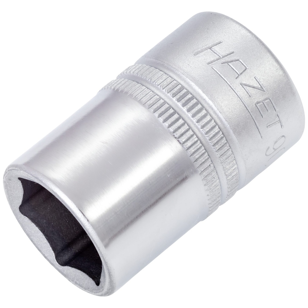 Hazet Steckschlüsseleinsatz 900-16, 1/2 (12,5 mm) Vierkant hohl, Außen Sechskant-Tractionsprofil, SW 16 mm