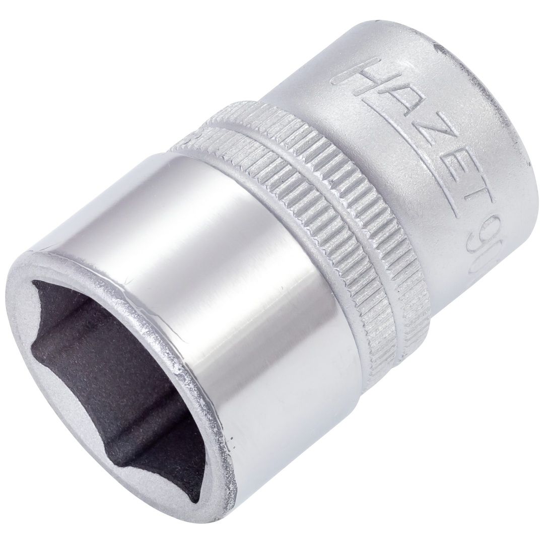 Hazet Steckschlüsseleinsatz 900-19, 1/2 (12,5 mm) Vierkant hohl, Außen Sechskant-Tractionsprofil, SW 19 mm