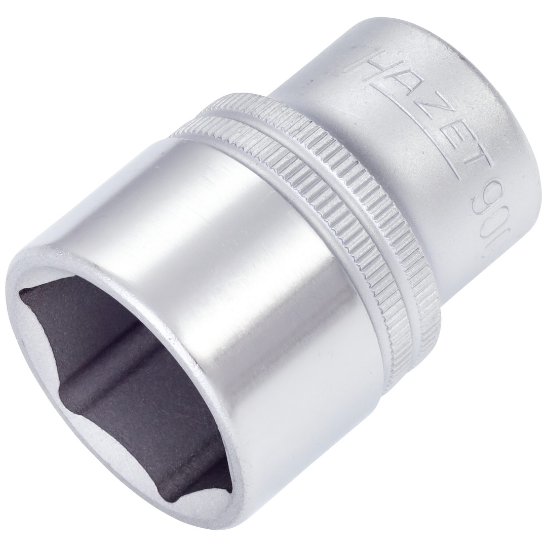 Hazet Steckschlüsseleinsatz 900-24, 1/2 (12,5 mm) Vierkant hohl, Außen Sechskant-Tractionsprofil, SW 24 mm