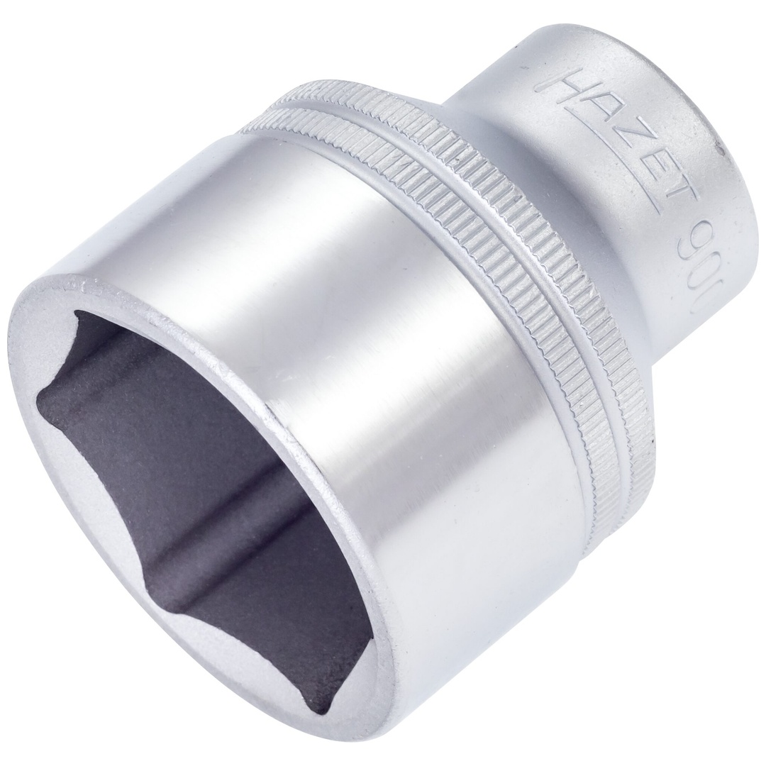 Hazet Steckschlüsseleinsatz 900-34, 1/2 (12,5 mm) Vierkant hohl, Außen Sechskant-Tractionsprofil, SW 34 mm
