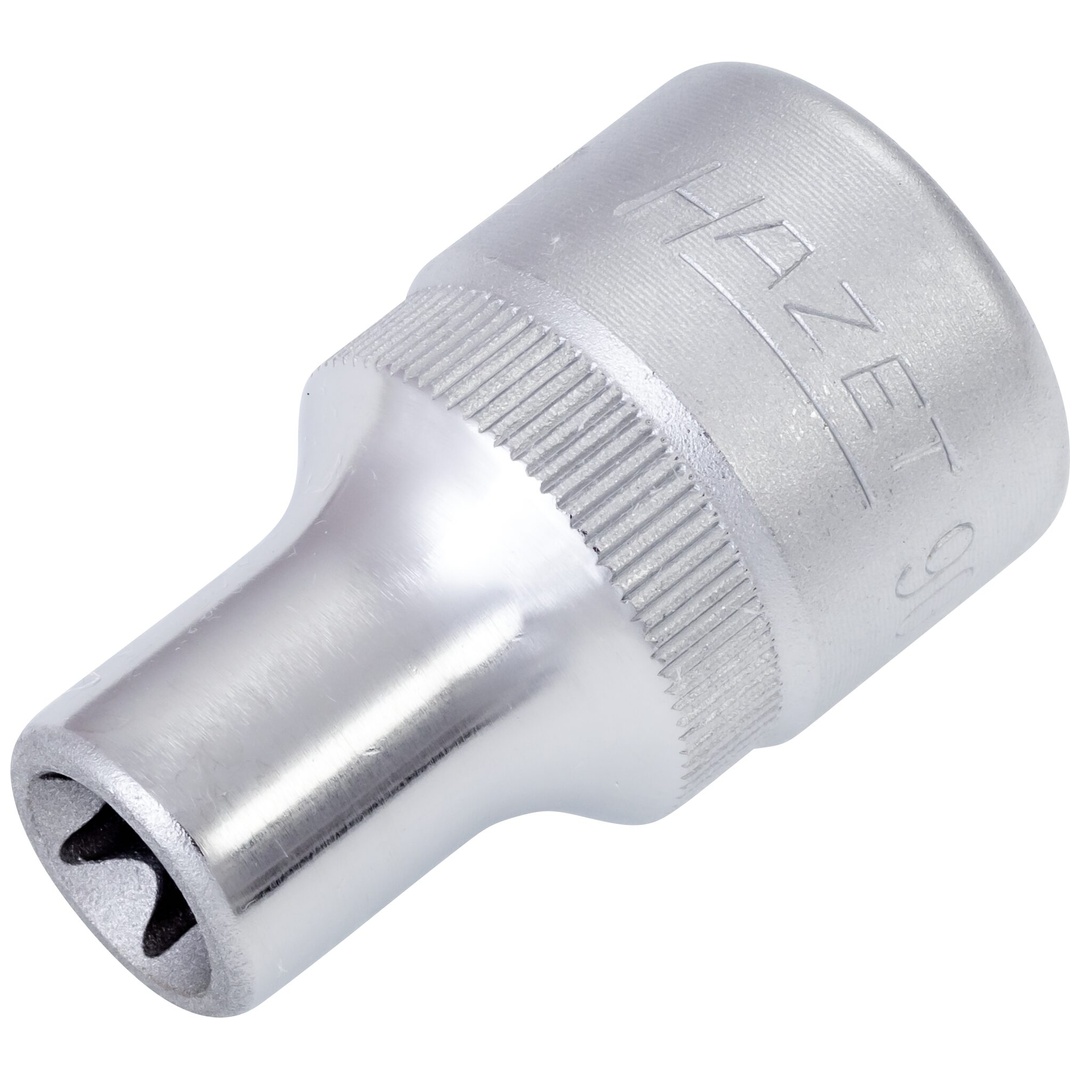 Hazet Steckschlüsseleinsatz 900-E10, 1/2 (12,5 mm) Vierkant hohl, Außen TX Profil, SW E10