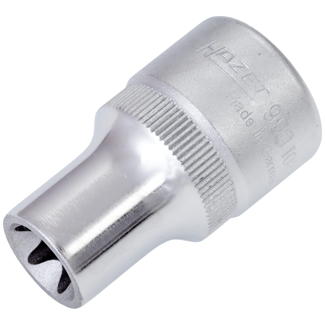 Hazet Steckschlüsseleinsatz 900-E12, 1/2 (12,5 mm) Vierkant hohl, Außen TX Profil, SW E12