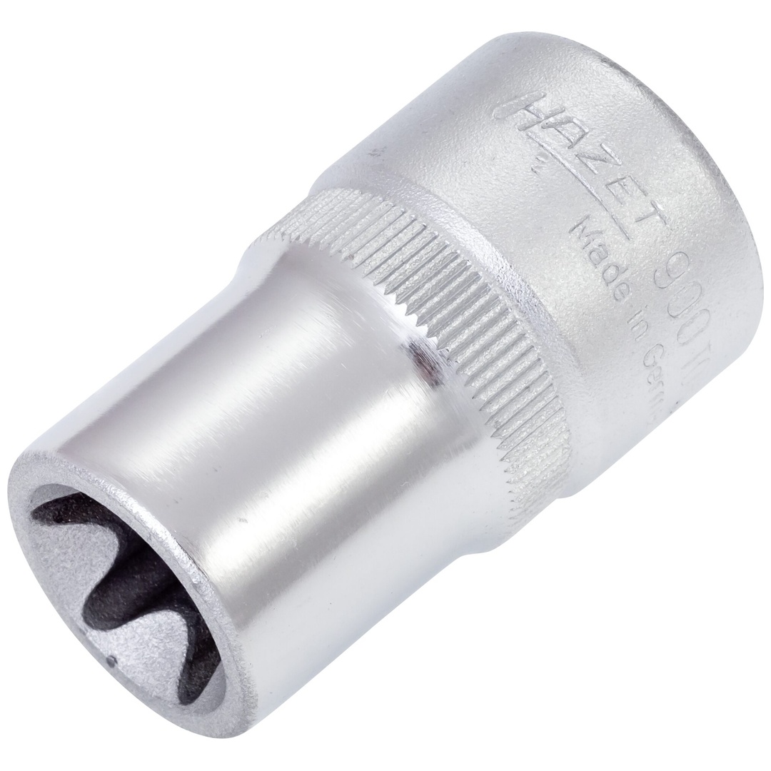 Hazet Steckschlüsseleinsatz 900-E16, 1/2 (12,5 mm) Vierkant hohl, Außen TX Profil, SW E16